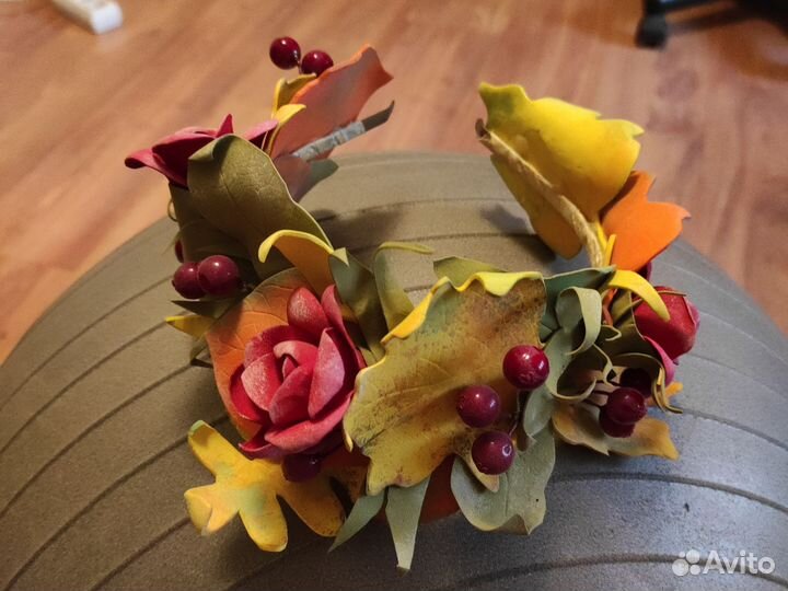 Осенний венок на голову
