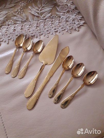 Набор столовых приборов новый для десерта