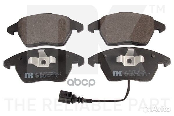 224770NK колодки дисковые передние c датчиком