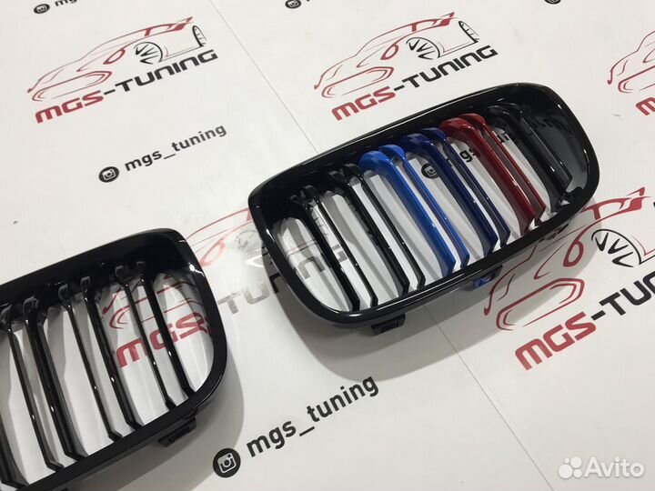 Решетка BMW 1 серии f20 11-15 гг. триколор