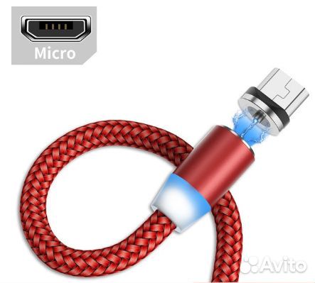 OTG-micro с монету 10 коп. и USB магнитный кабель