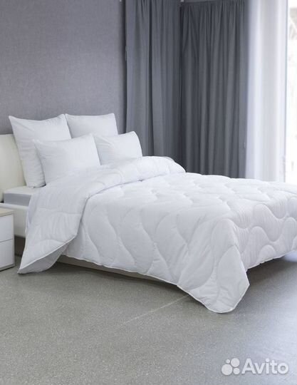 Одеяло стеганое 205х172 см Antistress белое