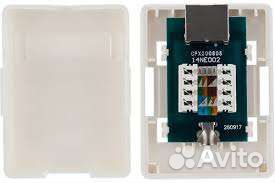 Pозетка компьютерная rj45 и rj11 накладная Rexant