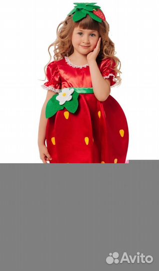 Костюм клубнички для тематического утренника