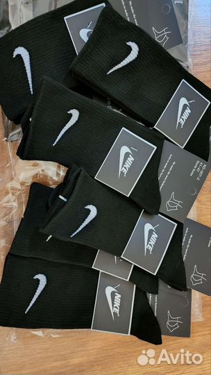Носки Nike высокие черные