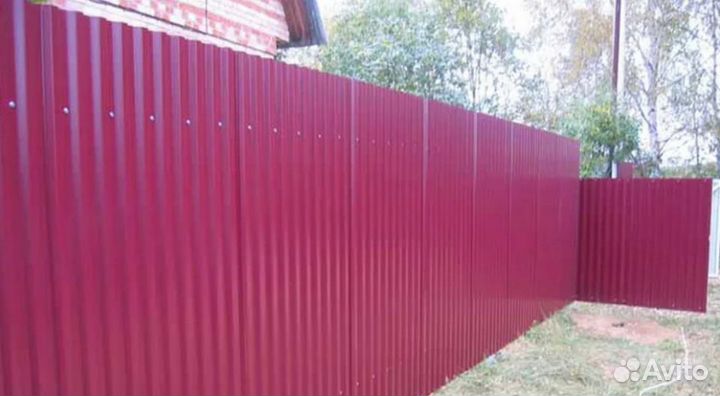 Забор из профлиста / профнастила