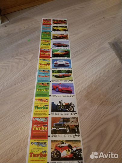 Вкладыши turbo 1-50 лента