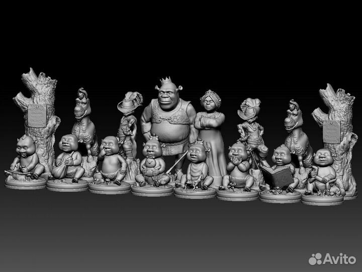 Шахматы Шрек Коллекционные