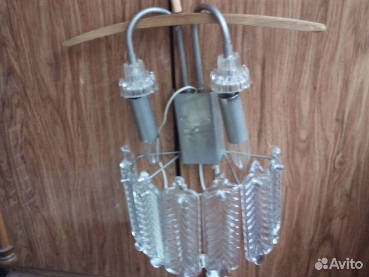 Бра хрустальное бу СССР