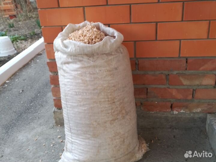 Опилки стружка в мешках