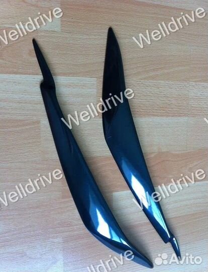 Реснички BMW X5 E70 на фары передние узкие