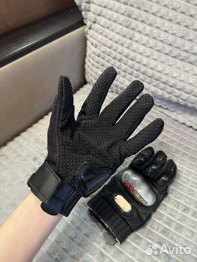 Перчатки байкерские