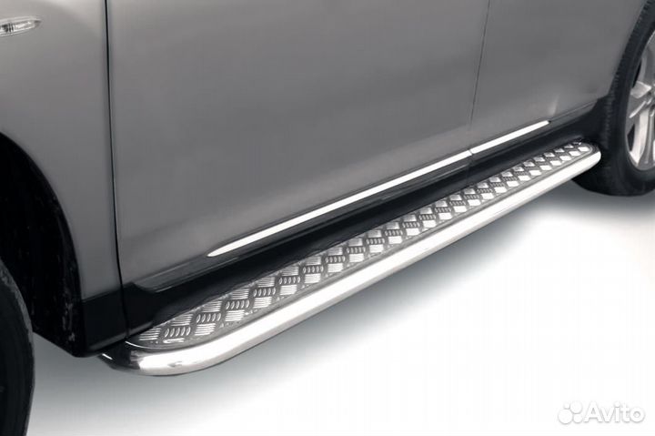 Защита порогов Toyota highlander (2010)