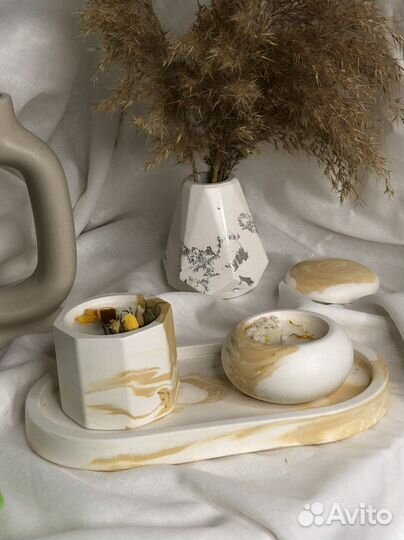 Гипсовые изделия, свечи ароматизированные