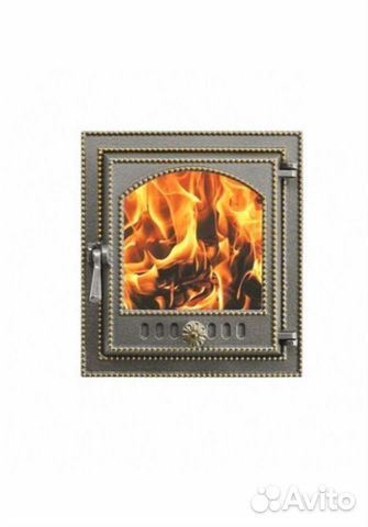 Дверка везувий каминная 210 (Бронза)