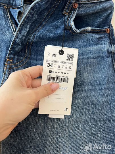 Джинсы zara 34 оригинал