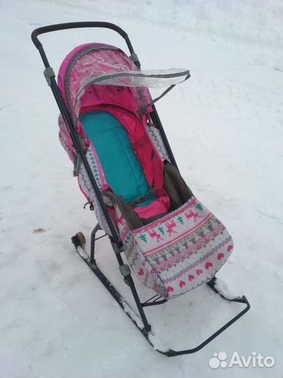 Детские санки коляска 