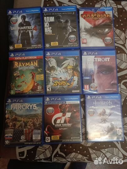 Игровые диски на ps4