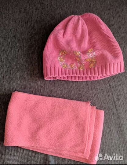 Комплект шапка+ шарф чоби