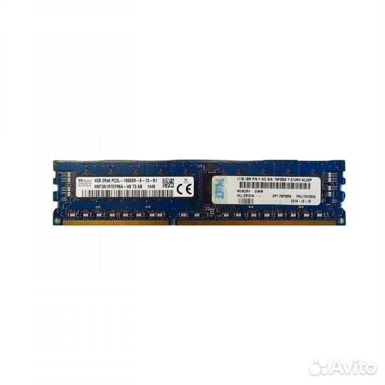 Оперативная память RAM Hynix, 4gb, 2Rx8, PC3L, 10600(1333), DDR3, ECC, REG, Ref