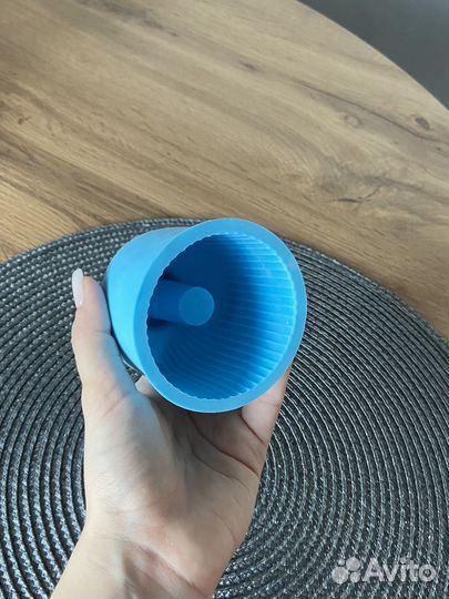 Силиконовый молд форма ваза маленькая для гипса