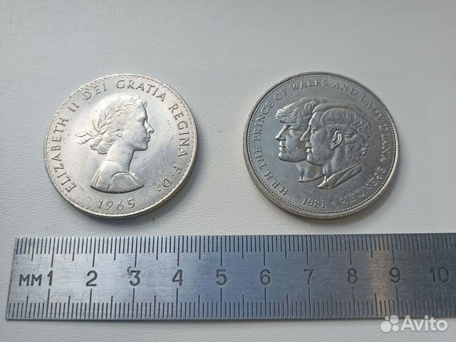 Две английские монеты объявление продам