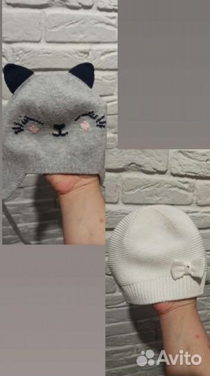 Шапка для девочки демисезонная