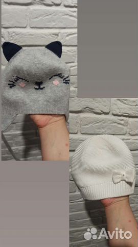 Шапка для девочки демисезонная