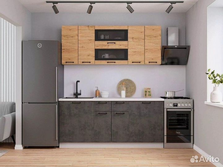 Кухня бетон лофт (кухня за 3 дня)