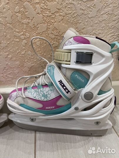 Коньки детские раздвижные roces yuma 30-35