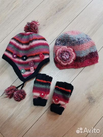 Комплект шапка, перчатки 3-6лет