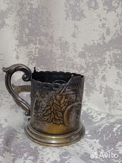 Подстаканник Богатырь в дозоре. Ленэмальер