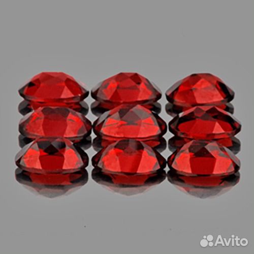 Гранат натуральный 4,21Ct 5х4мм 9шт VVS Овал