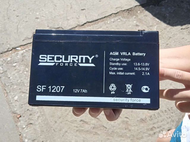Аккумулятор Security force SF 1207 объявление продам
