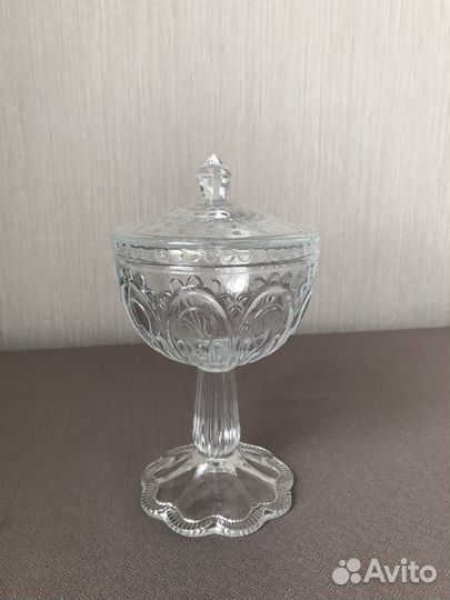 Ваза конфетница с крышкой Фортьюст IKEA