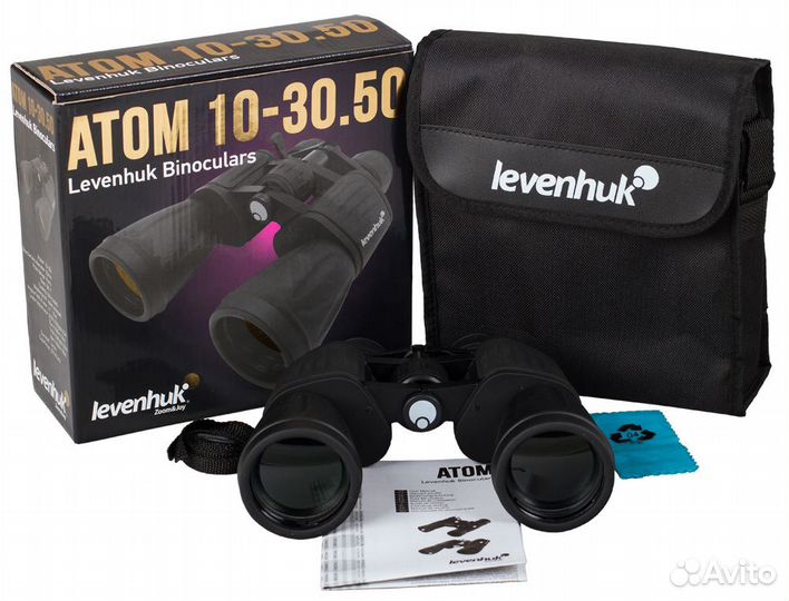 Бинокль Levenhuk Atom 10-30x50