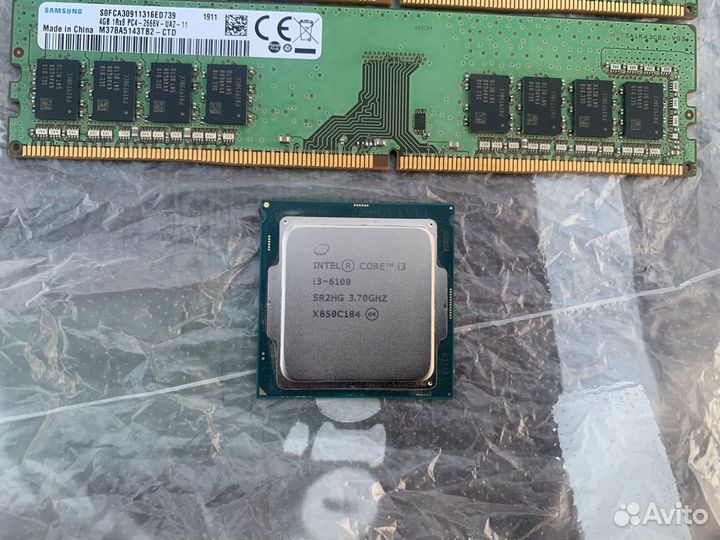 I3 6100 + оперативная память DDR4