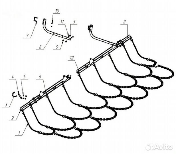 Цепь за сеялку