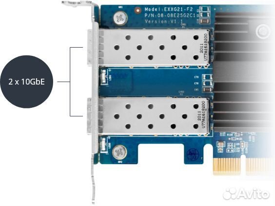 Сетевая карта Synology E10G21-F2 SFP+ приход