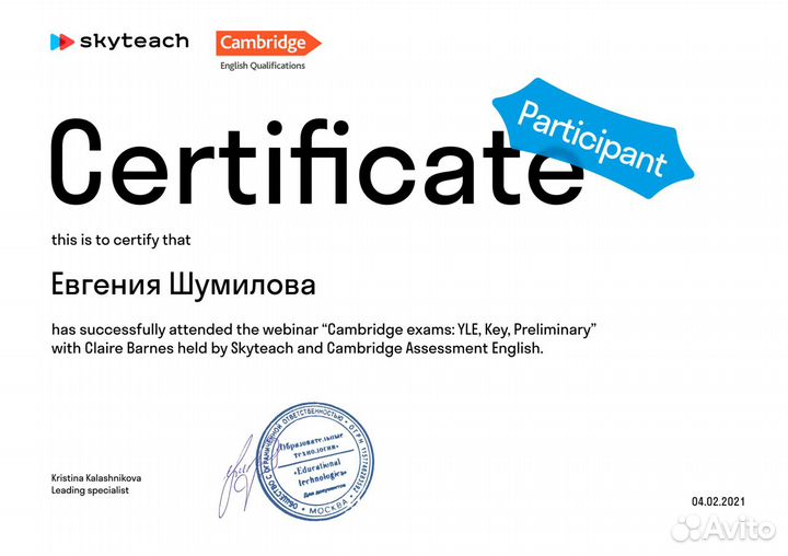 Подготовка к ielts, toefl, репетитор для B2+