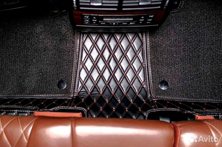 Коврики в салон на Toyota Land Cruiser 200 2016г