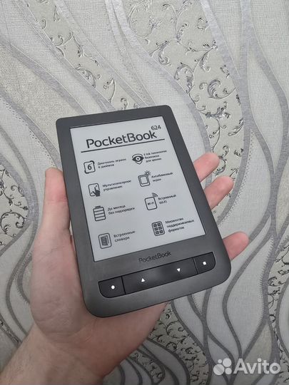 Pocketbook 624 как новая, сенсорная с Wi-Fi