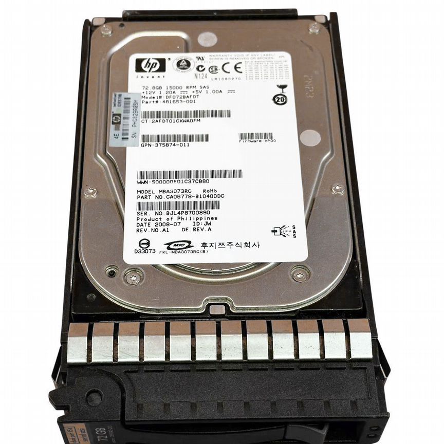 [376594-001] Жесткий Диск Hp 72gb 15000 Sas 3,5" Hdd 376594-001