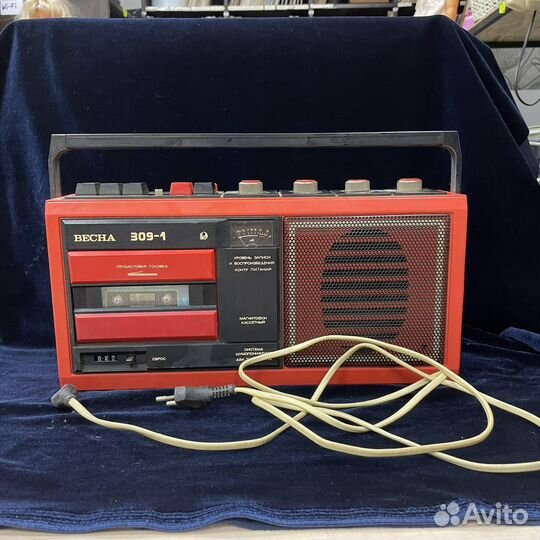 Магнитофон кассетный Весна 309-1 СССР (сзр)
