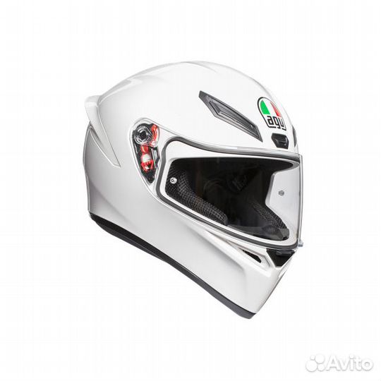 Шлем интеграл K1 AGV E2205 solid white XL