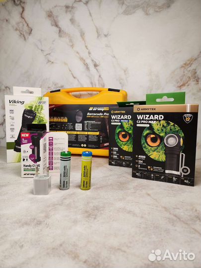 Armytek Фонари Wizard, Viking, Barracuda