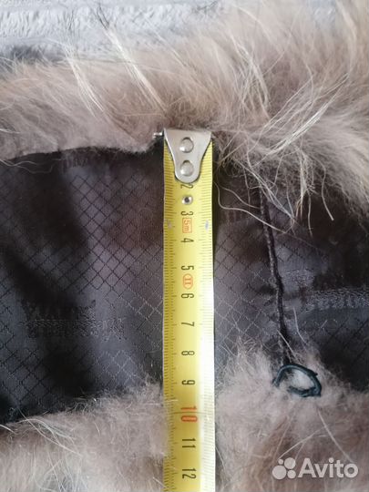 Меховой воротник енот