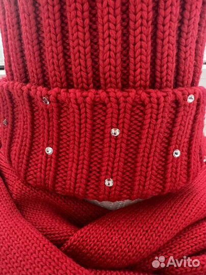 Комплект шапка и снуд для девочки