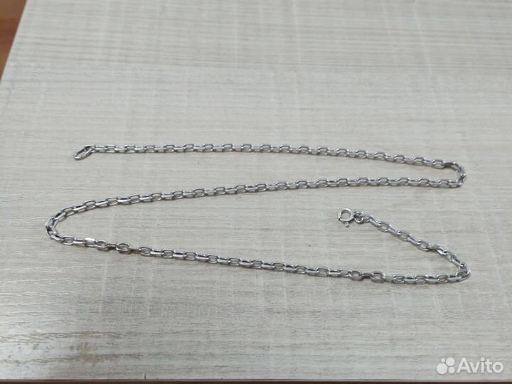 Мужская серебряная цепь 50 см