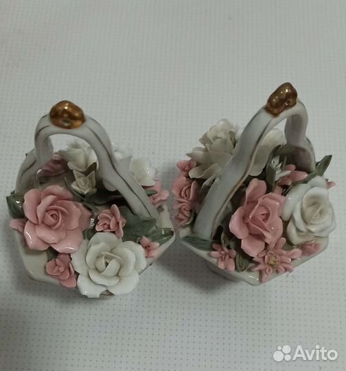 Фигура интерьерная Корзинка с цветами